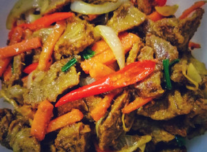 Gambar Daging Goreng Kunyit
