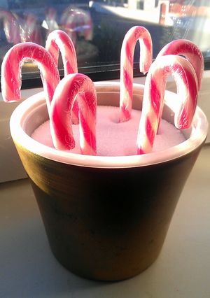 A picture of Vickys Home 'Grown' Christmas Candy Canes.