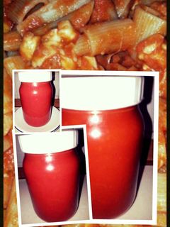 A picture of AMIEs PASTA with TOMATO SAUCE (version1)AMIEs PASTA al SUGO di POMODORO (versione 1).