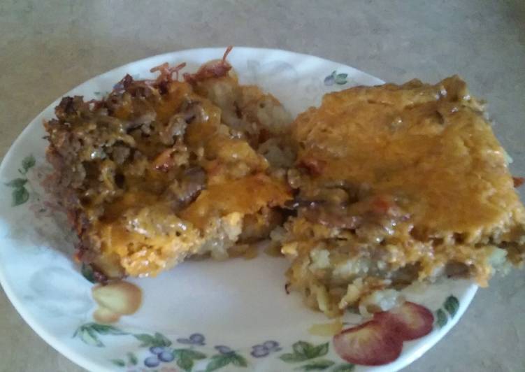 Recipe: Delicious Turkey cheeseburger casserole