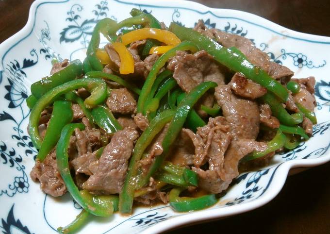 Simple Way to Prepare Homemade My Mother&#39;s Chinjao Rosu with Green Pepper