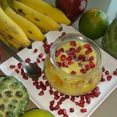 A picture of Fruit kheer with custard.