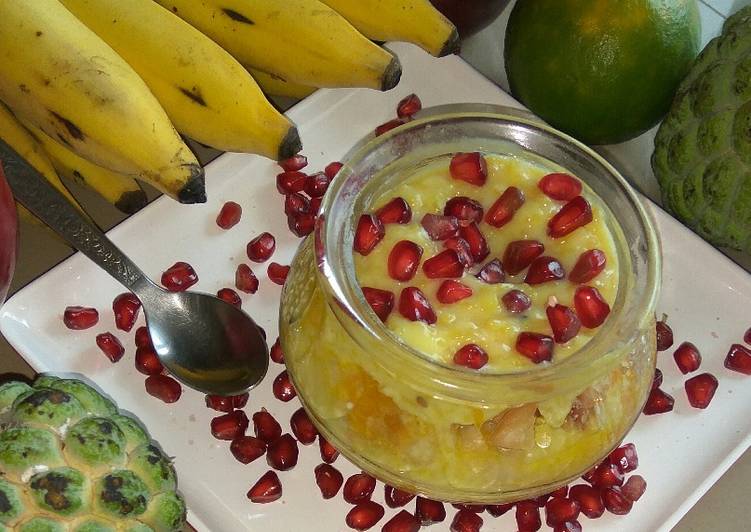 Recipe of Any-night-of-the-week Fruit kheer with custard