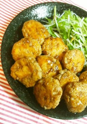 A picture of Healthy Minced Chicken and Tofu Tsukune.