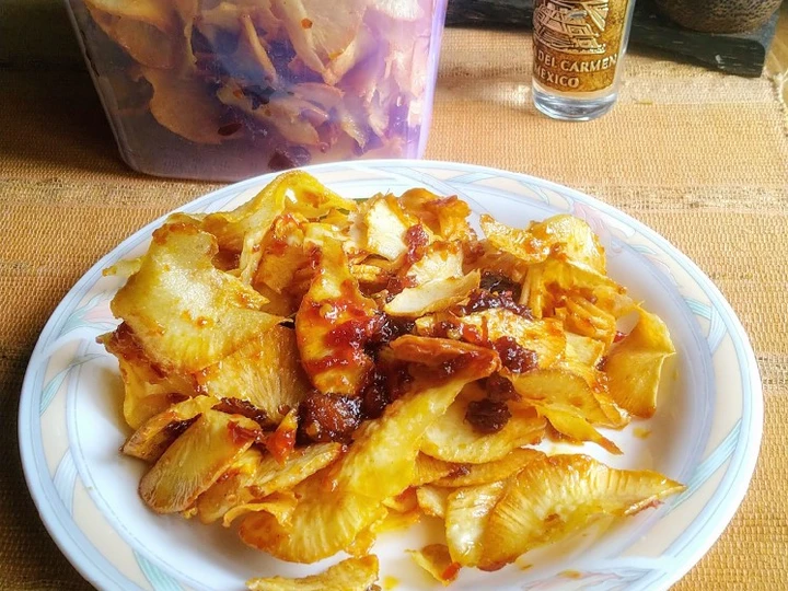 Langkah Mudah untuk Menyiapkan Resep Kripik Singkong Balado yang Lezat Sekali Anti Ribet, Lezat Sekali