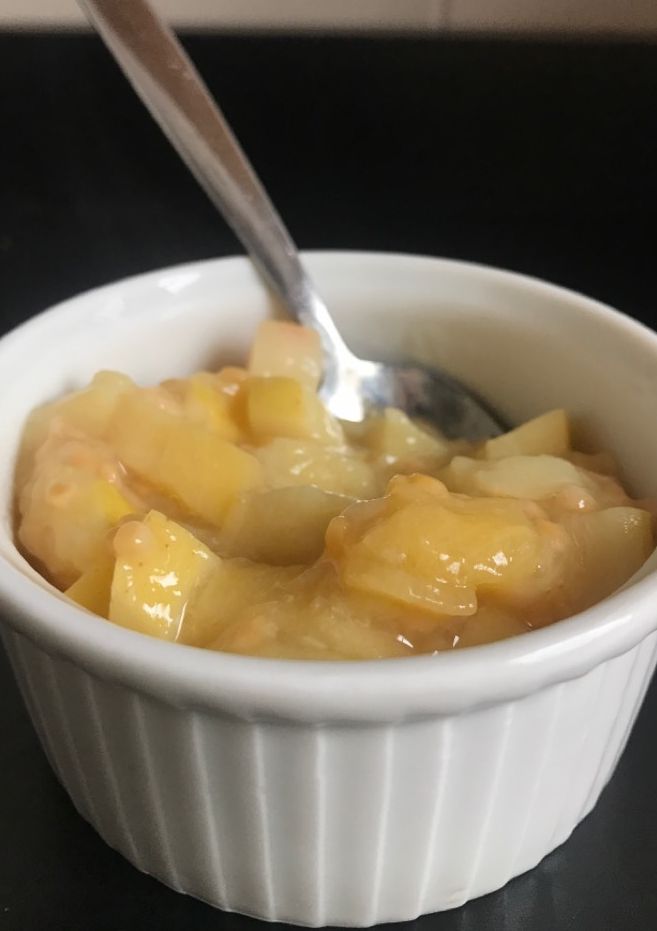 Una foto de Compota de guayaba en microondas
