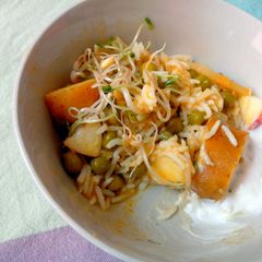 yummy yellow potato curry A picture of yummy yellow potato curry.