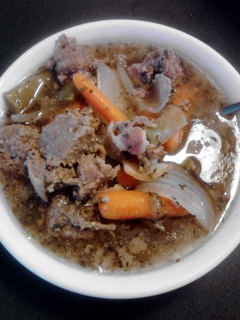 A picture of Bacon N Bratwurst Soup.