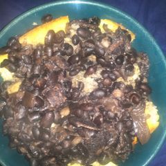 A picture of Black Beans & Cornbread.