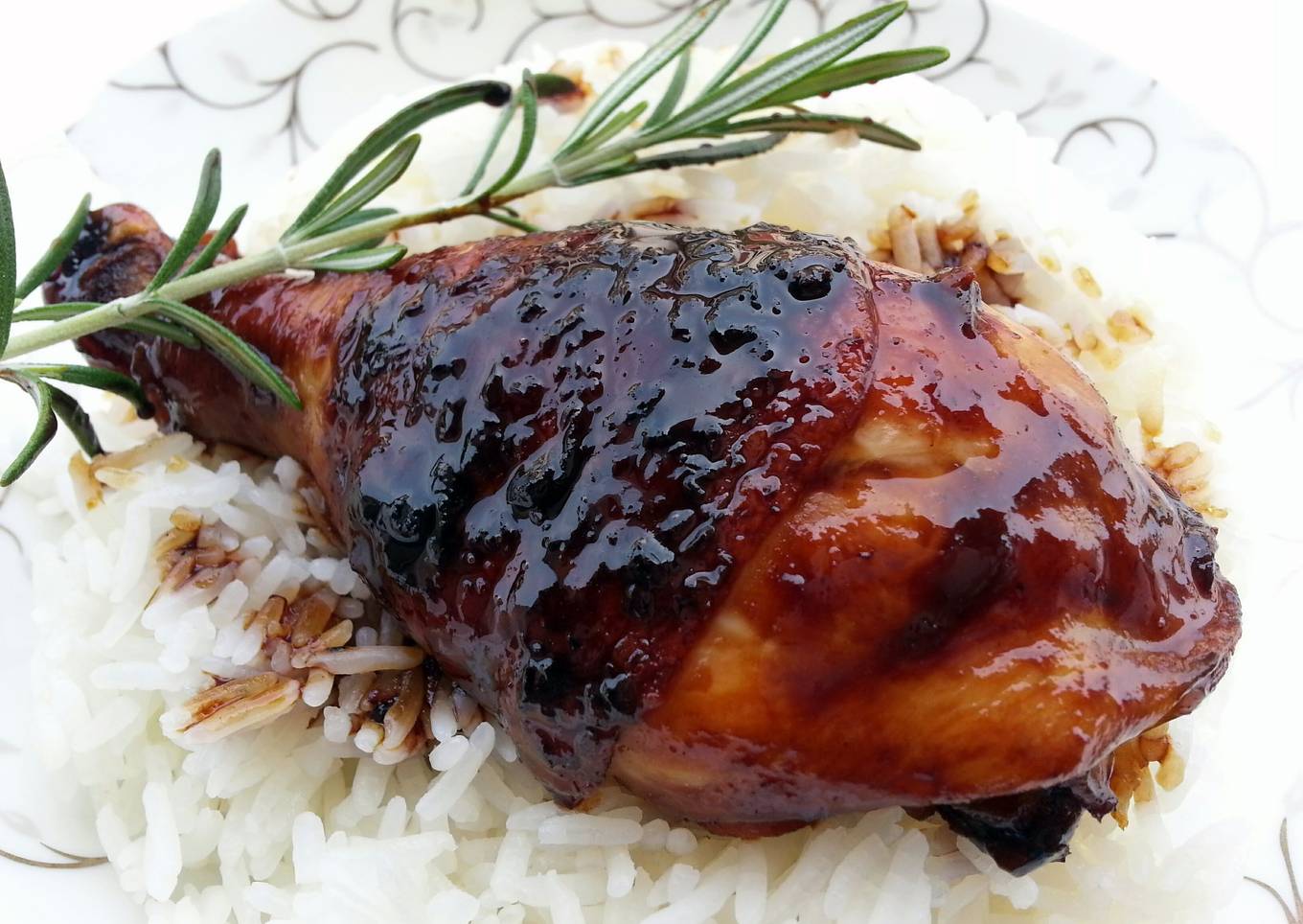 LG CHICKEN WITH HONEY BEER SAUCE ( ASIAN STYLE COOKING )