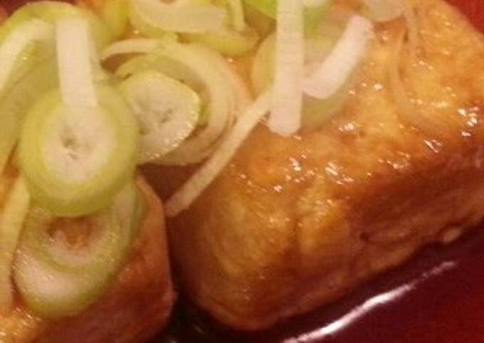 Shallow-Fried Tofu in Sauce Recipe