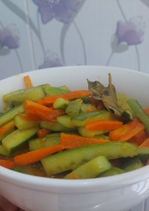 Foto resep Acar bumbu kuning timun dan wortel