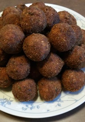 A picture of Sauerkraut Balls (makes about 30 balls).