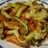 Tiras de pechuga de pollo con zanahoria y calabacin