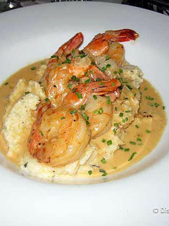 A picture of Gumbo And Cheese Grits.