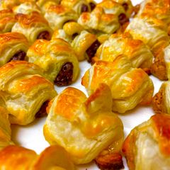 A picture of Petite Chocolate & Peanut Butter Croissants.