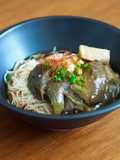 NASU SOMEN (Simmered Eggplant and SOMEN noodle)