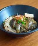 NASU SOMEN (Simmered Eggplant and SOMEN noodle)