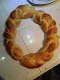 Pan dulce trenzado