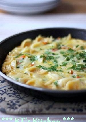 A picture of Cheese Frittata ♪ From Leftover Pasta.