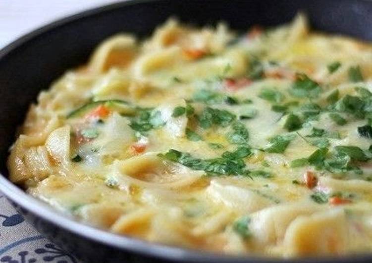 Step-by-Step Guide to Prepare Favorite Cheese Frittata ♪ From Leftover Pasta