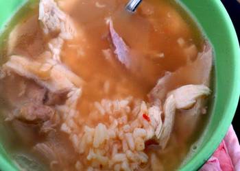 How to Cook Delicious thanksgiving turkey and rice soup