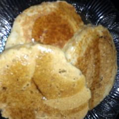 A picture of oatmeal pancakes.