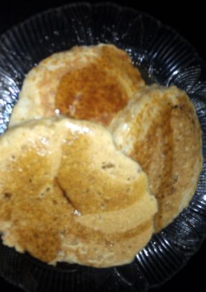 A picture of oatmeal pancakes.