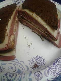 A picture of Salami on rye.