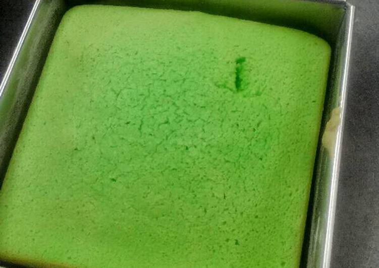 Resep: Bolu panggang pandan praktis