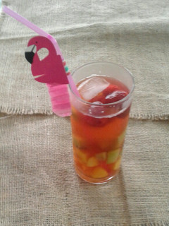 Una foto de Trago frutal