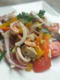 Yum Woon Sen / Vermicelli and Seafood Spicy Salad