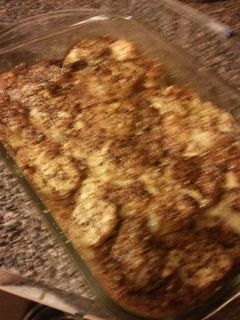 A picture of Banana Bread Pudding.
