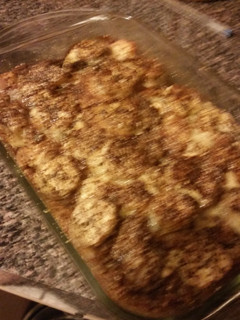 A picture of Banana Bread Pudding.