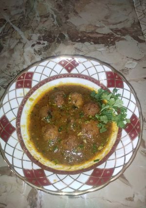 A picture of Mooli ka kofta.