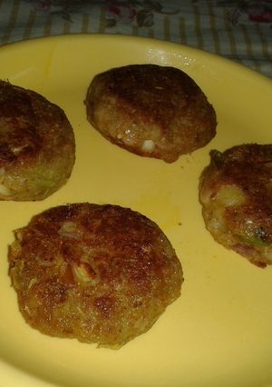 A picture of Lauki tikki.