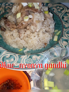 Foto resep Nasi haina rice cooker (+kuah kaldu & sambal)