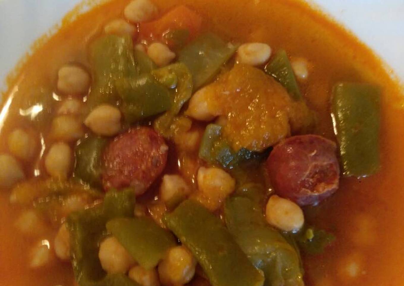 Garbanzo con habichuela