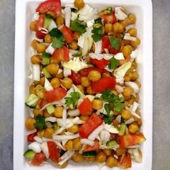 A picture of Chickpea salad.
