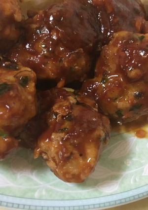 Hình của món Thịt viên sốt ketchup.
