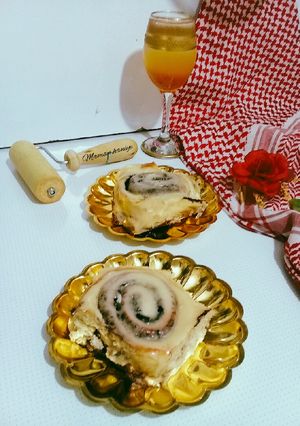 عکسی از دستور سینامون رولز(نان رول دارچین)