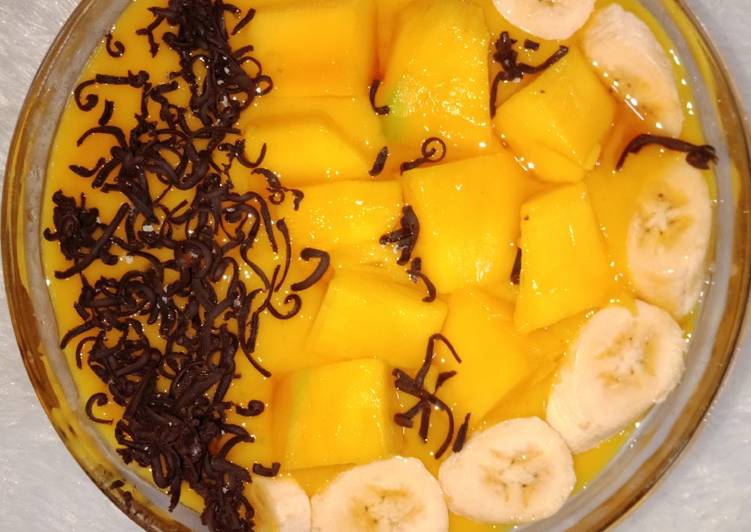 Resep Banana Mango Honey Smoothie Bowl Yang Enak