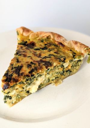 Una foto de Tarta de espinaca y zanahoria