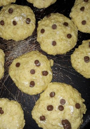 Una foto de Galletas de avena y chips de chocolate