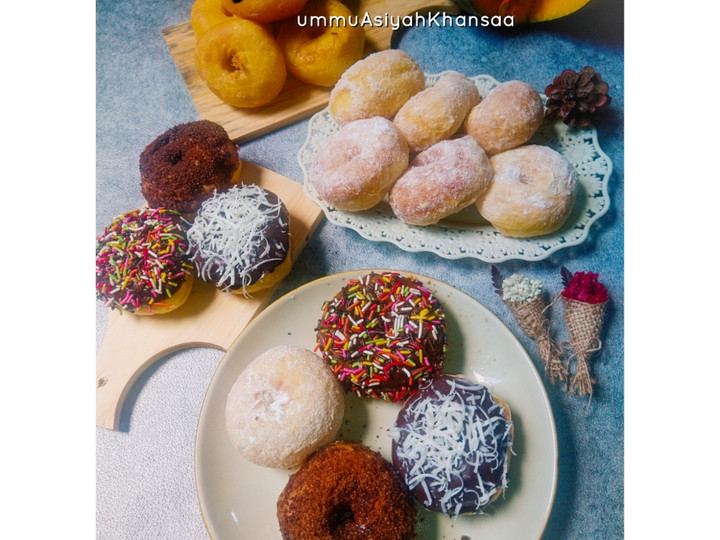 Anti Ribet, Memasak Donat labu kuning (pumpkin donuts) Enak