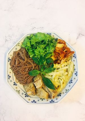 Hình của món Eatclean: bún ngan/vịt.