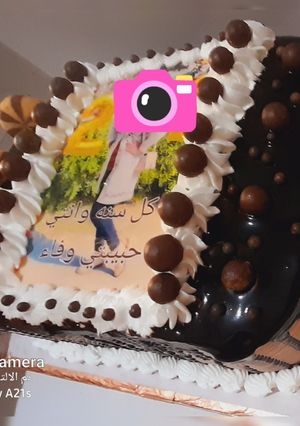 صورة لوصفة ازاى تضعى الصوره على التورته