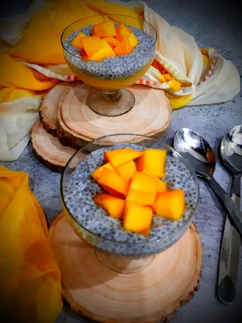 Easy Way Make Mango chia pudding the Awesome  You can take Joss in your mouth