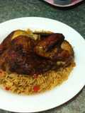 Roasted chicken like if you want the rice recipe also