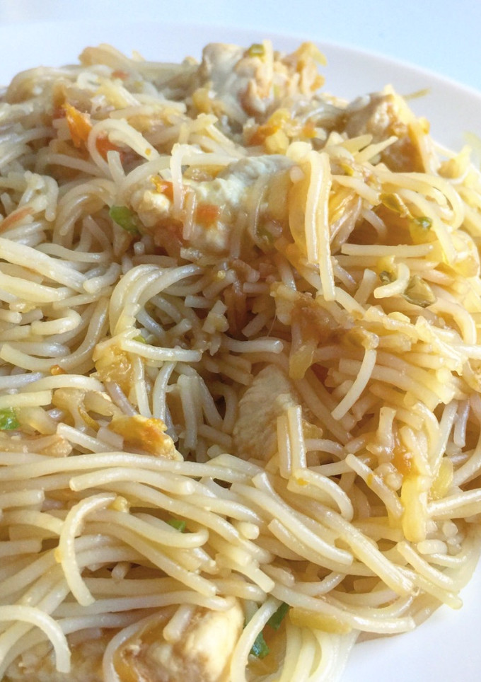 Una foto de Fideos orientales con soja